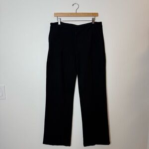 New Jarbo Cotton Lycra Wide Leg Black Pants size XL
